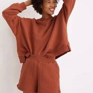 MWL Airyterry Stitched-Pocket Sweatshorts Orange